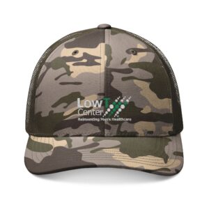 Low T Center Camouflage Trucker Hat (Embroidery)